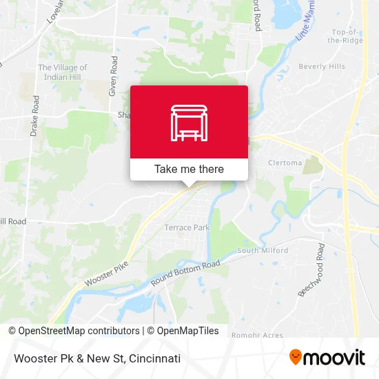 Wooster Pk & New St map