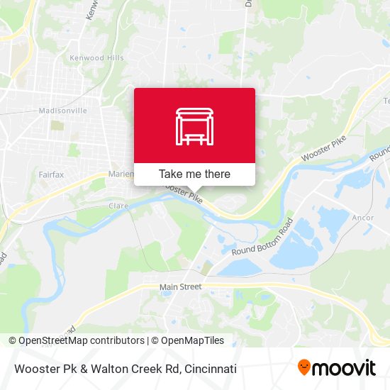 Mapa de Wooster Pk & Walton Creek Rd