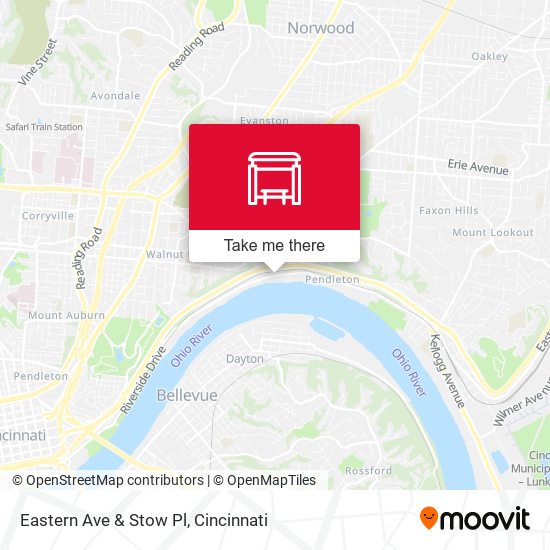 Eastern Ave & Stow Pl map