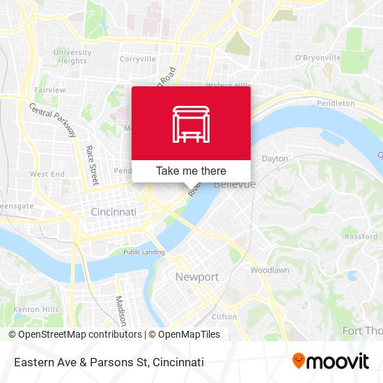 Mapa de Eastern Ave & Parsons St