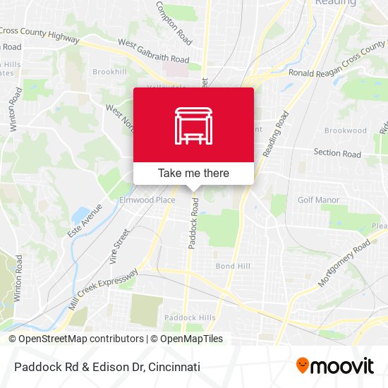 Paddock Rd & Edison Dr map