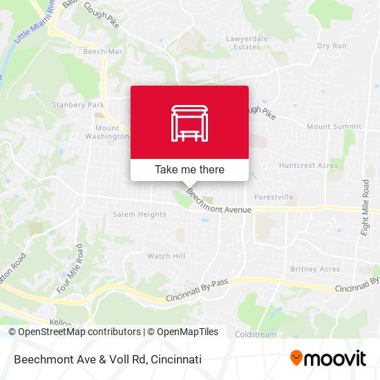 Mapa de Beechmont Ave & Voll Rd