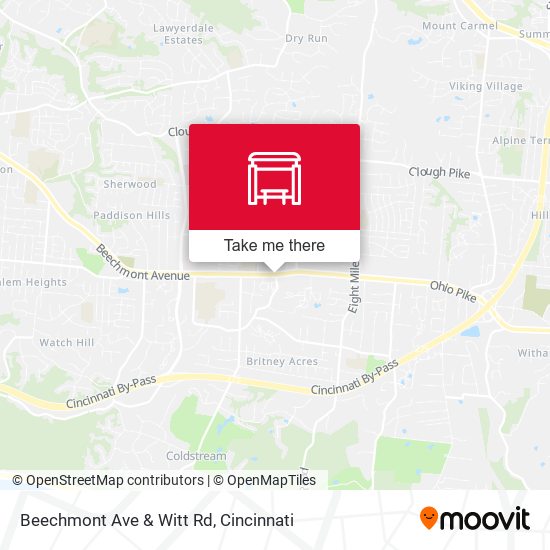 Mapa de Beechmont Ave & Witt Rd