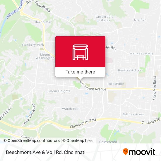 Mapa de Beechmont Ave & Voll Rd