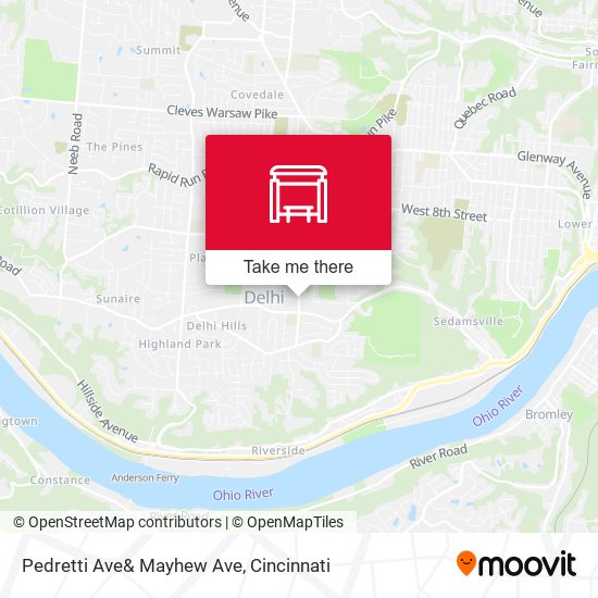 Pedretti Ave& Mayhew Ave map