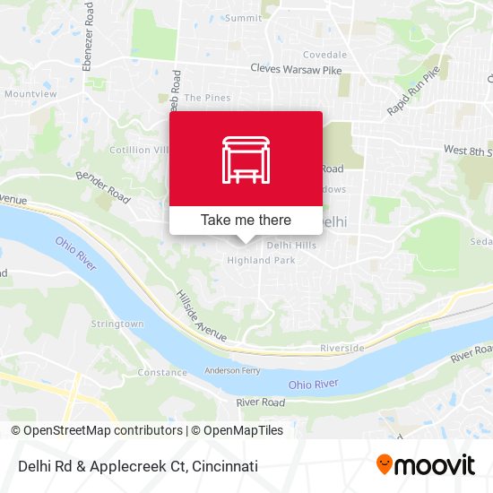 Delhi Rd & Applecreek Ct map