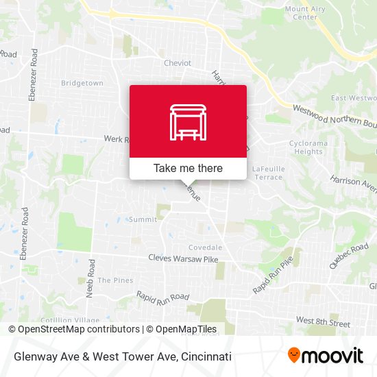 Mapa de Glenway Ave & West Tower Ave