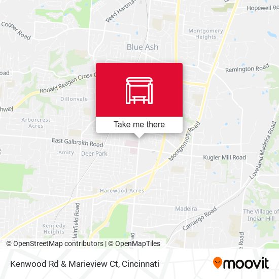 Kenwood Rd & Marieview Ct map