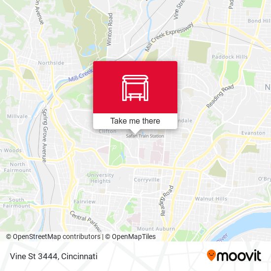 Mapa de Vine St 3444