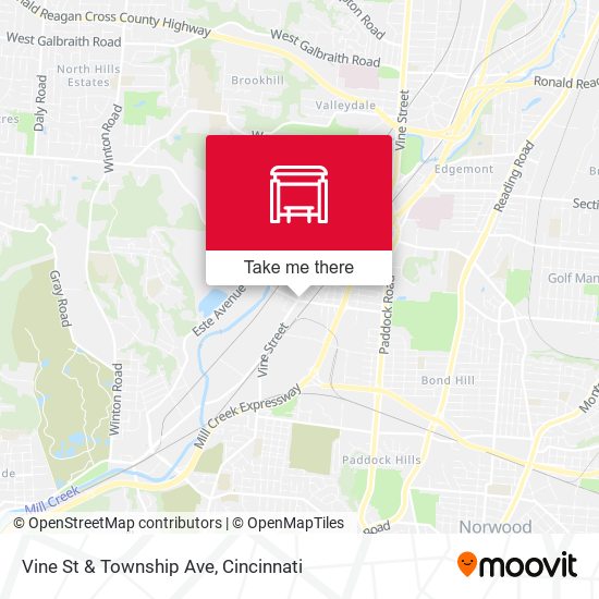 Mapa de Vine St & Township Ave
