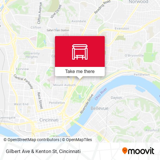 Gilbert Ave & Kenton St map