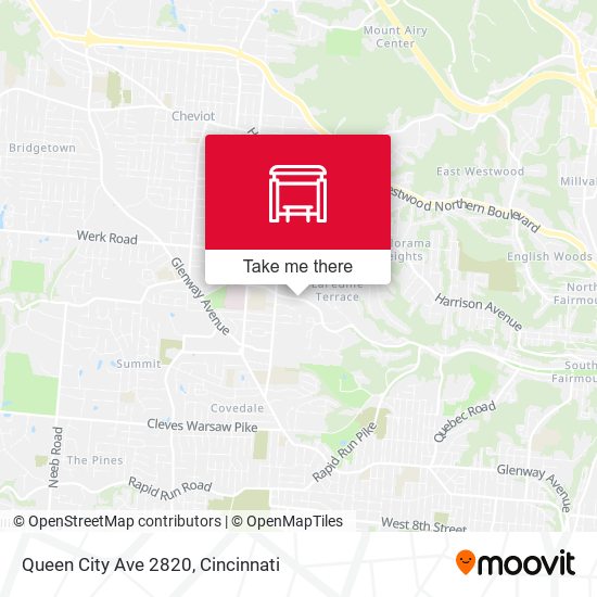 Queen City Ave 2820 map
