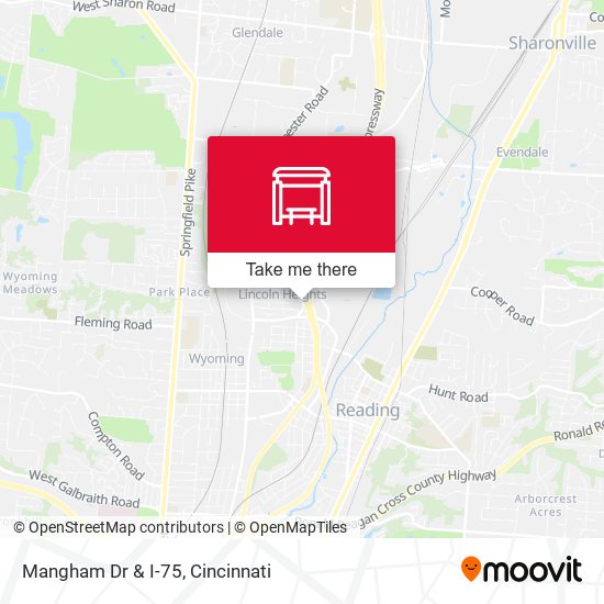 Mangham Dr & I-75 map