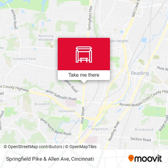 Mapa de Springfield Pike & Allen Ave