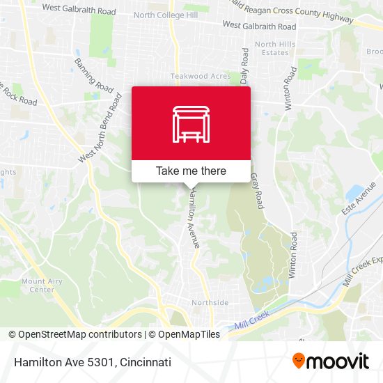 Hamilton Ave 5301 map