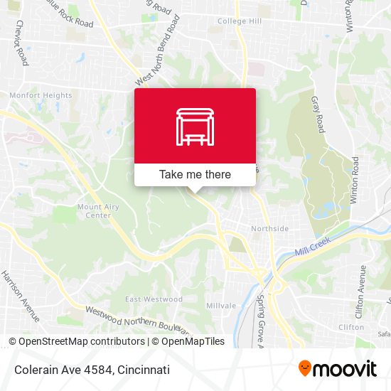 Colerain Ave 4584 map