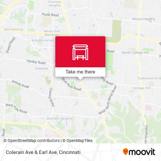 Mapa de Colerain Ave & Earl Ave