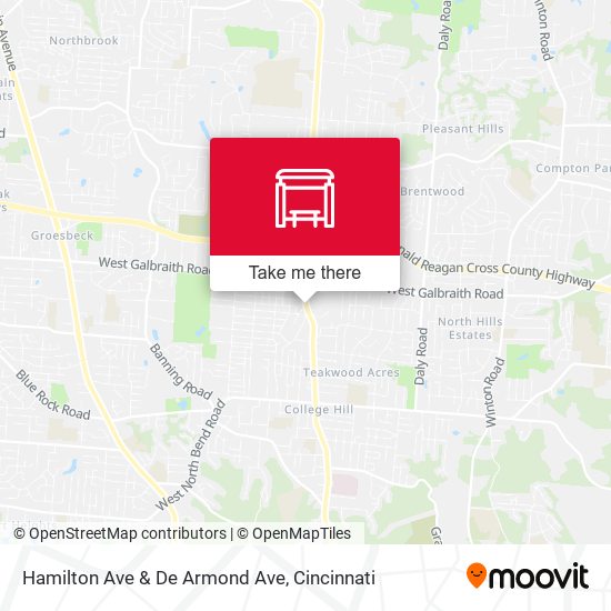 Hamilton Ave & De Armond Ave map
