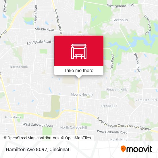 Mapa de Hamilton Ave 8097