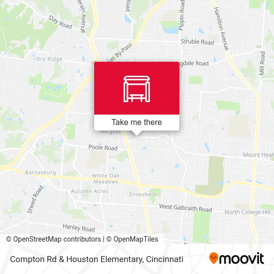 Compton Rd & Houston Elementary map