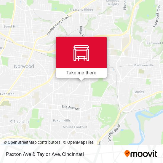 Paxton Ave & Taylor Ave map