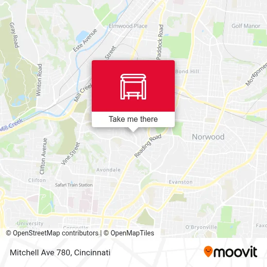 Mitchell Ave 780 map
