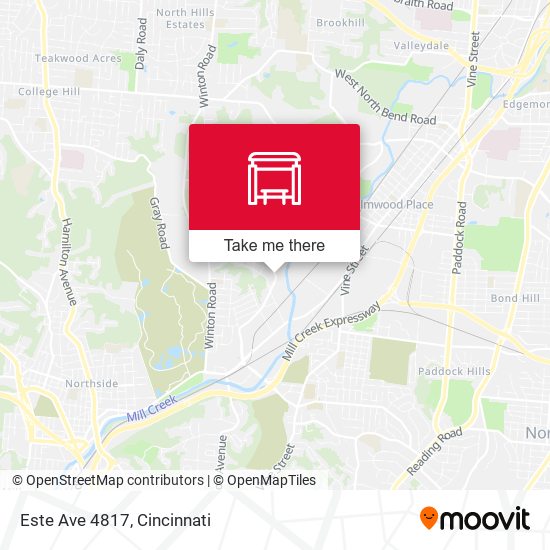 Mapa de Este Ave 4817