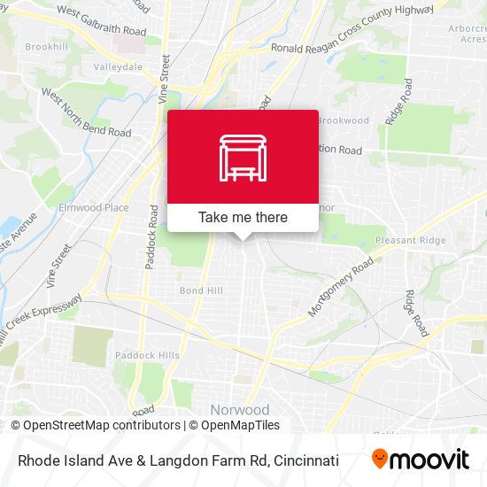 Mapa de Rhode Island Ave & Langdon Farm Rd