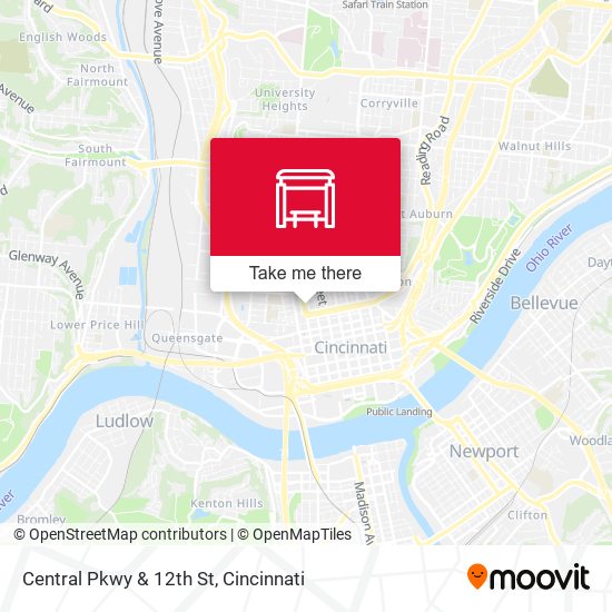 Mapa de Central Pkwy & 12th St