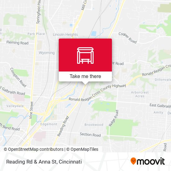 Reading Rd & Anna St map