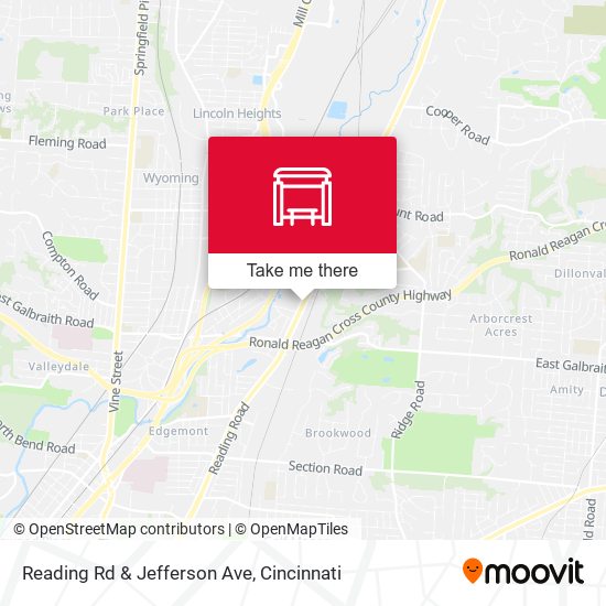 Mapa de Reading Rd & Jefferson Ave