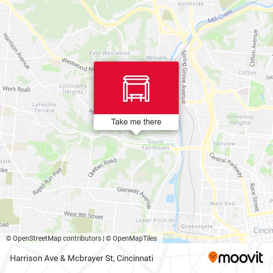 Harrison Ave & Mcbrayer St map