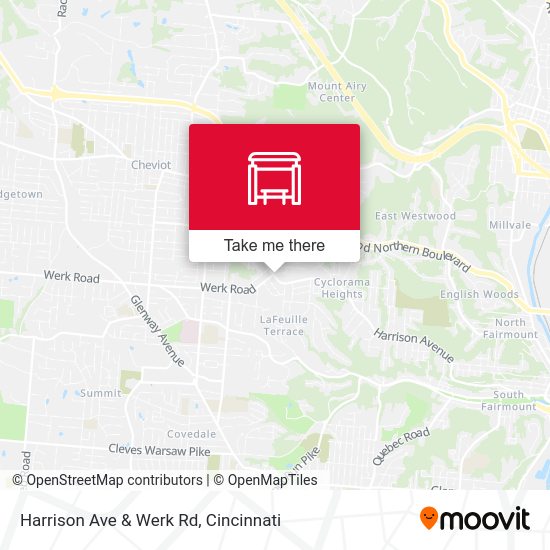 Mapa de Harrison Ave & Werk Rd