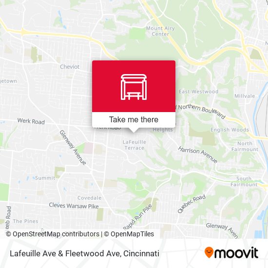 Lafeuille Ave & Fleetwood Ave map