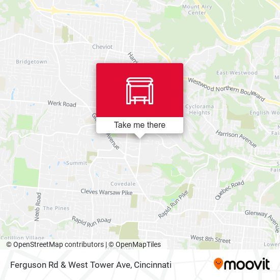 Ferguson Rd & West Tower Ave map