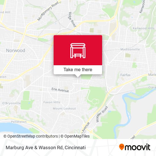 Mapa de Marburg Ave & Wasson Rd