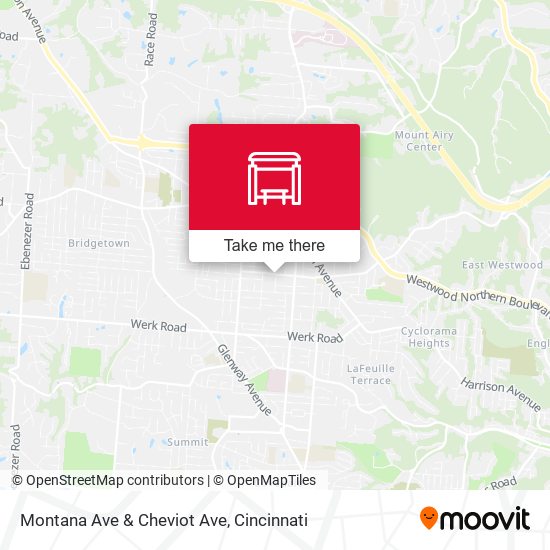 Mapa de Montana Ave & Cheviot Ave