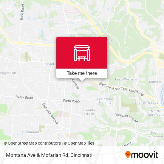 Montana Ave & Mcfarlan Rd map