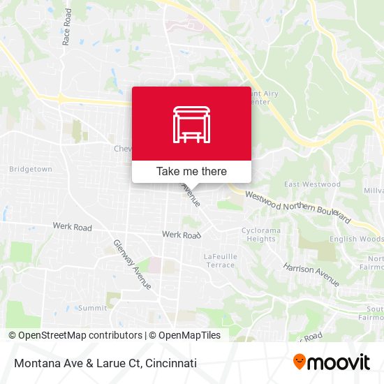 Mapa de Montana Ave & Larue Ct