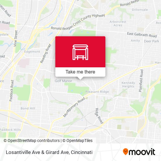 Mapa de Losantiville Ave & Girard Ave