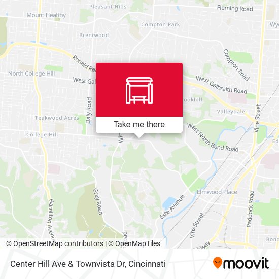 Mapa de Center Hill Ave & Townvista Dr