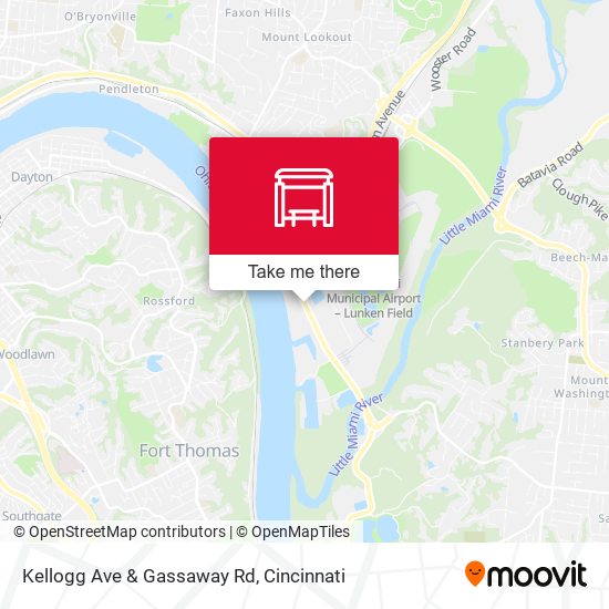 Kellogg Ave & Gassaway Rd map