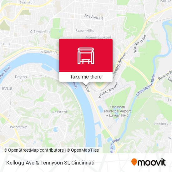 Mapa de Kellogg Ave & Tennyson St
