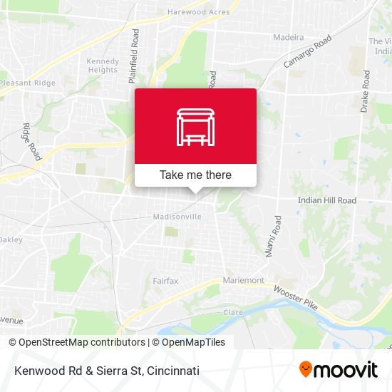 Kenwood Rd & Sierra St map