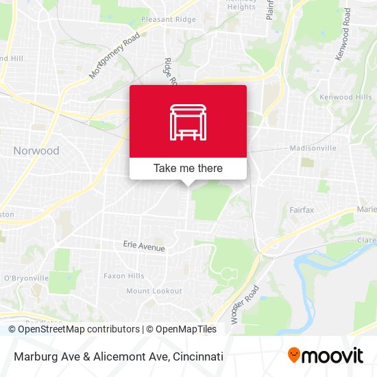 Marburg Ave & Alicemont Ave map