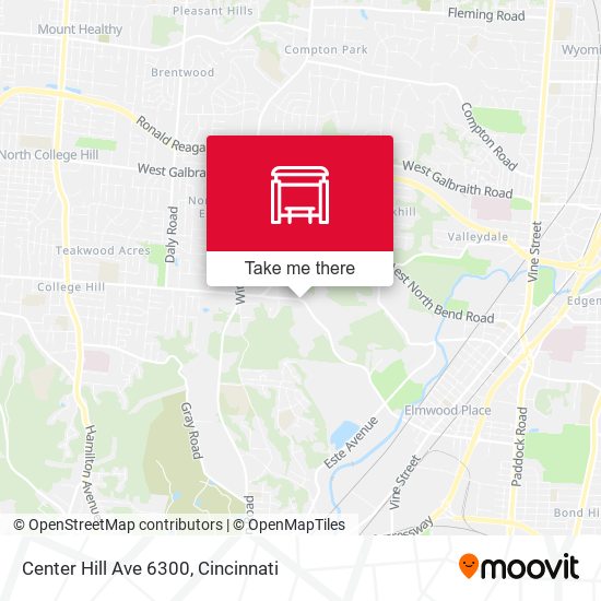 Center Hill Ave 6300 map
