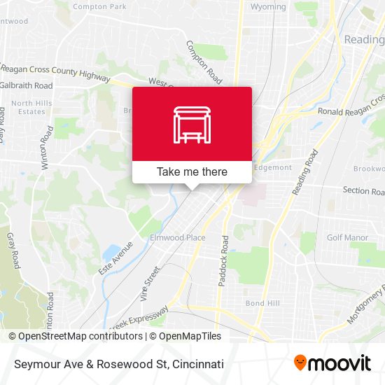 Seymour Ave & Rosewood St map