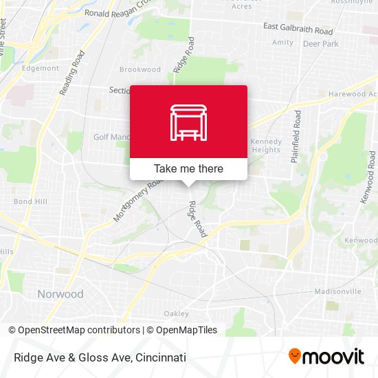 Ridge Ave & Gloss Ave map