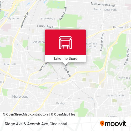 Ridge Ave & Acomb Ave map