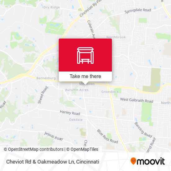 Cheviot Rd & Oakmeadow Ln map